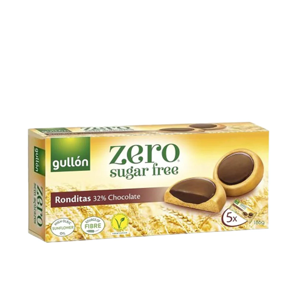 Gullon - Zero Sugar Free - Ronditas 32% Chocolate - 186g